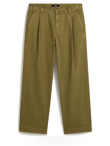 Vans Authentic Chino Loose Wide Leg - Pantaloni Uomo - Olive Brown