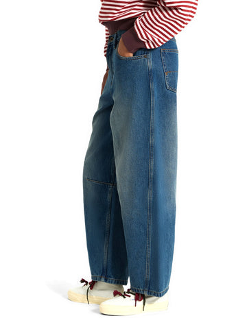 Vans Check 5 Barrel Vintage Indigo - Jeans Donna - Blu