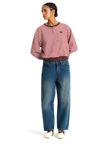 Vans Check 5 Barrel Vintage Indigo - Jeans Donna - Blu