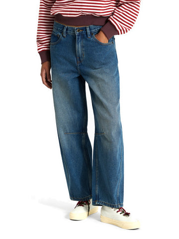 Vans Check 5 Barrel Vintage Indigo - Jeans Donna - Blu