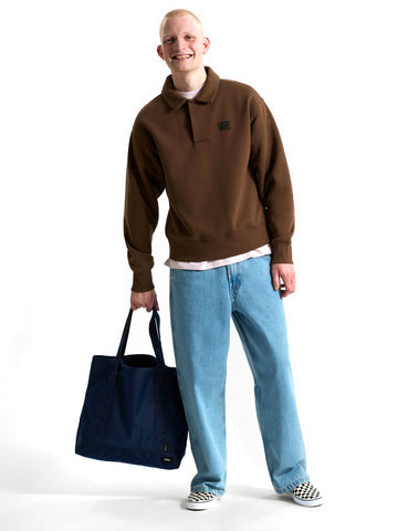 Vans Polo Fleece Pullover - Felpe Uomo - Vintage Cocoa