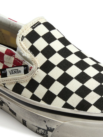 Vans LX Classic Slip-On 98 A.O.D. - Sneakers Uomo - Black/Checkerboard