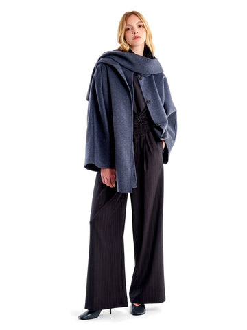 Vicolo Cappotto Outdoor - Capospalla Donna - Grigio Med.mel.