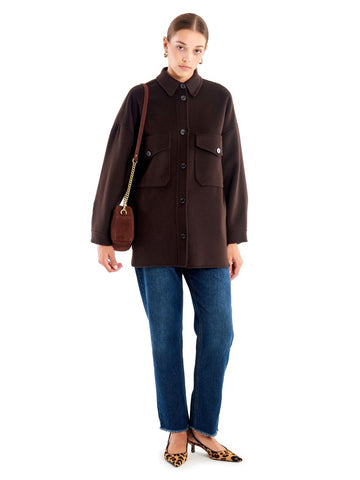 Vicolo Cappotto Outdoor - Capospalla Donna - Fondente