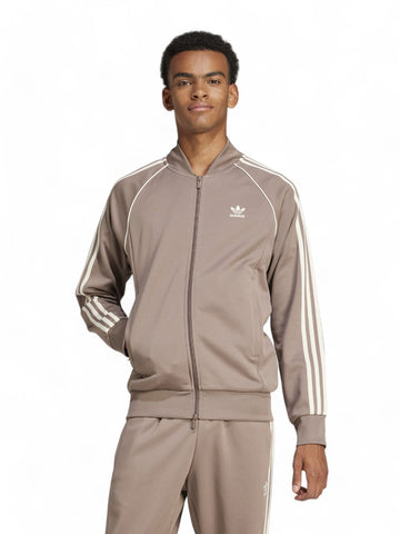 Felpa zip Uomo - Marrone