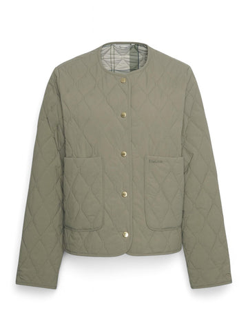 Giubbino trapuntato Monroe Barbour Donna - Verde/rosa
