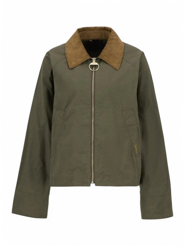 Giacca antipioggia Catlin Barbour Donna - Verde/Tartan