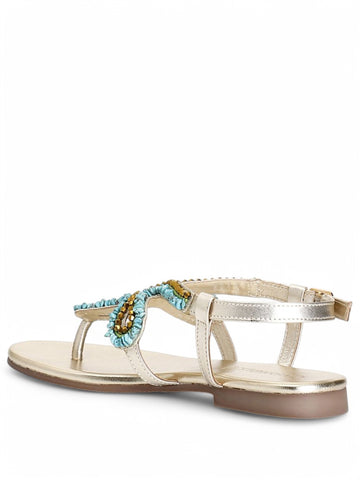 Sandali Donna - Turchese/oro