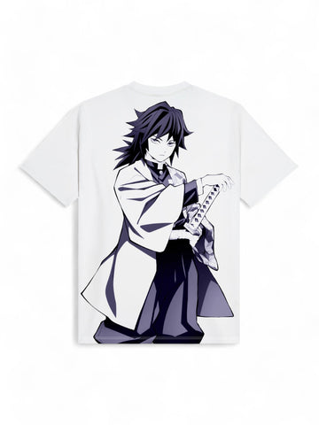 T-shirt Dolly Noire Tomioka Giyu Uomo - Bianco