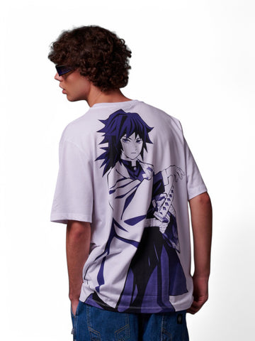 T-shirt Dolly Noire Tomioka Giyu Uomo - Bianco