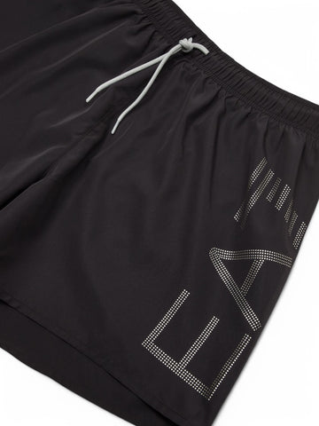 Costume boxer Uomo - Nero/argento