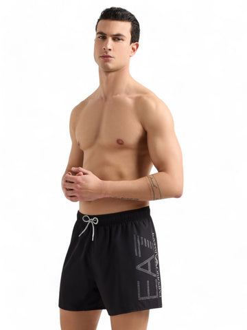 Costume boxer Uomo - Nero/argento