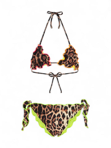 Bikini triangolo Bambina - maculato