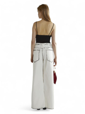 Jeans Donna - Bianco/nero