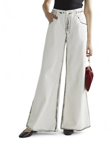 Jeans Donna - Bianco/nero