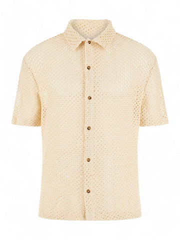 Camicia m/c Uomo - PEARL WHITE