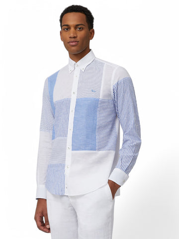 Harmont Blaine Camicia Uomo Azzurro CRN557011942B