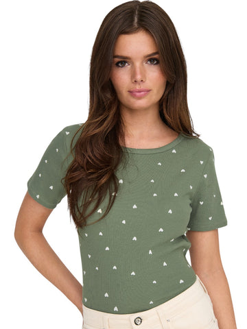 Top Donna - Bianco/verde