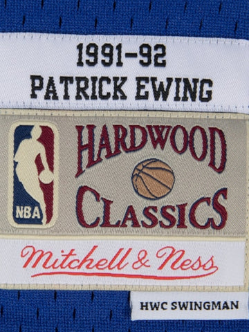 T-shirt New York Knicks 91/92 Patrick Ewing Uomo - Blu