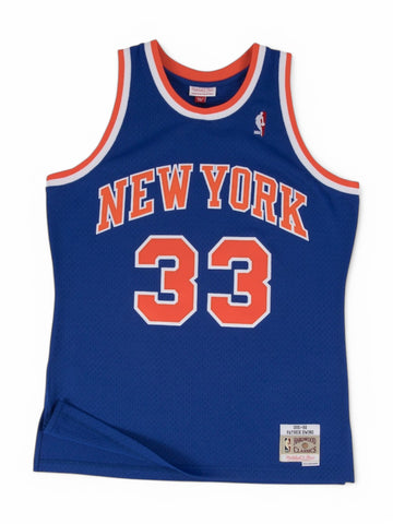 T-shirt New York Knicks 91/92 Patrick Ewing Uomo - Blu
