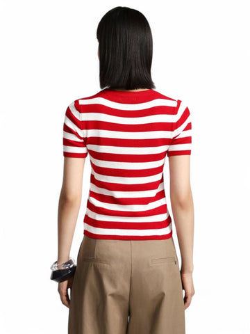 Maglia Donna - Panna/Rosso