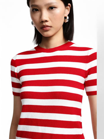 Maglia Donna - Panna/Rosso