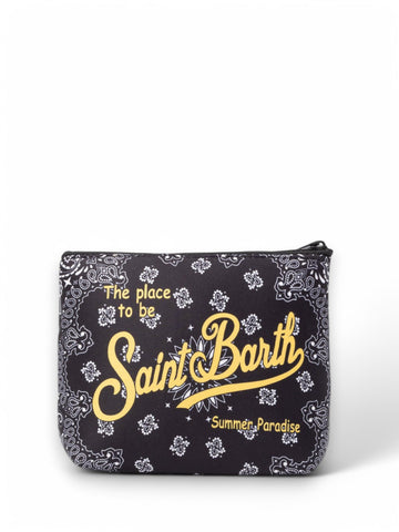 Pochette Saint Barth Aline Donna - Nero/giallo