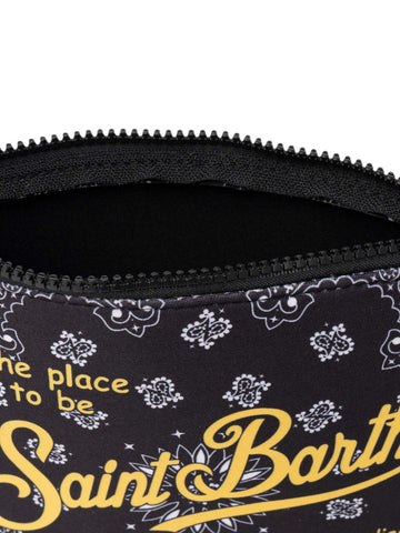 Pochette Saint Barth Aline Donna - Nero/giallo