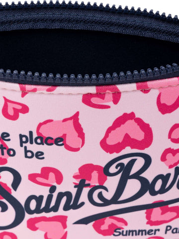 Pochette Saint Barth Aline Donna - Cuori rosa