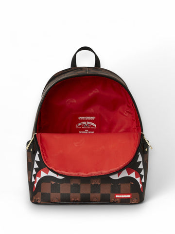 Zaino Sprayground Peeking Character Check Savage - Multicolore