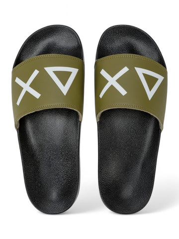 Ciabatte Uomo - Nero/verde militare