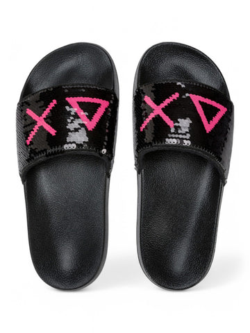 Ciabatte Donna - Nero/fucsia