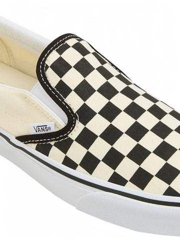 Vans Ua Classic Slip-On Blk&Whtchckerboard/Wht - Sneakers Unisex - Bianco/Nero