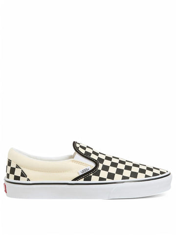 Vans Ua Classic Slip-On Blk&Whtchckerboard/Wht - Sneakers Unisex - Bianco/Nero