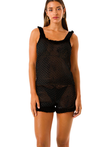 4Giveness Short Natural Mesh - Shorts Donna - Nero
