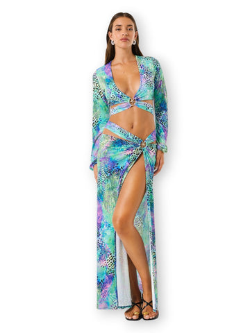 4Giveness Gonna Lunga Patch Animalier - Gonne Donna - Var. Unica