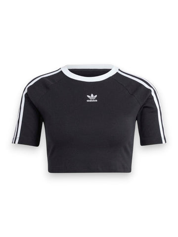 Adidas 3 S Baby Tee - T-Shirt Donna - Nero