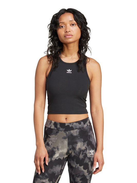 Adidas ESS Rib Tank - T-Shirt Donna - Nero