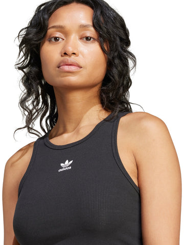 Adidas ESS Rib Tank - T-Shirt Donna - Nero