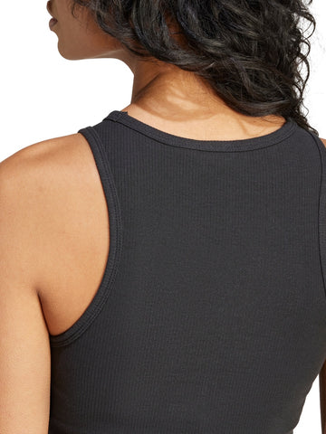 Adidas ESS Rib Tank - T-Shirt Donna - Nero