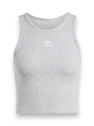 Adidas ESS Rib Tank - T-Shirt Donna - Grigio