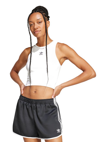 Adidas ESS Rib Tank - T-Shirt Donna - Bianco