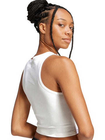 Adidas ESS Rib Tank - T-Shirt Donna - Bianco