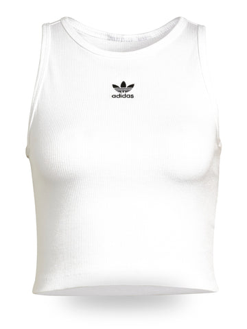 Adidas ESS Rib Tank - T-Shirt Donna - Bianco