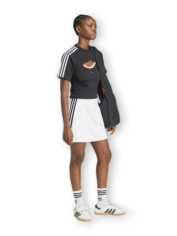 Adidas 3s Mini Skirt - Gonna Donna - Bianco