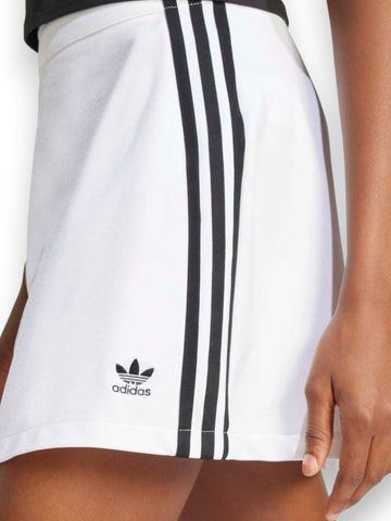 Adidas 3s Mini Skirt - Gonna Donna - Bianco