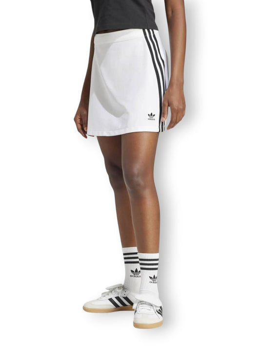 Adidas 3s Mini Skirt - Gonna Donna - Bianco