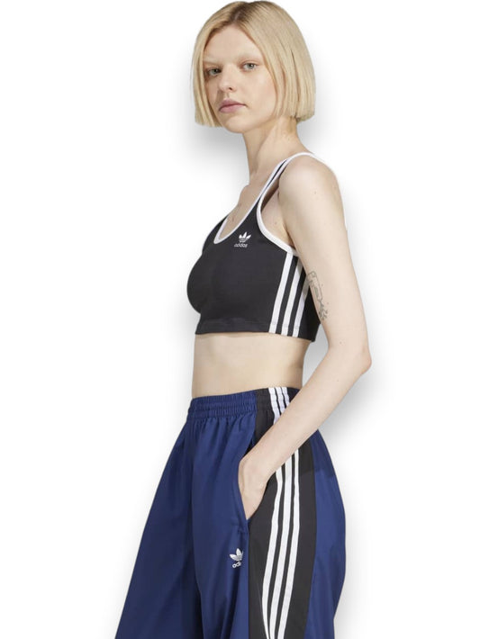 Adidas 3s Bra Top - T-Shirt Donna - Nero