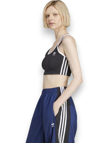 Adidas 3s Bra Top - T-Shirt Donna - Nero
