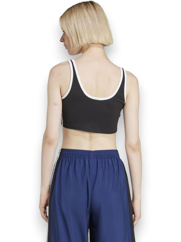 Adidas 3s Bra Top - T-Shirt Donna - Nero